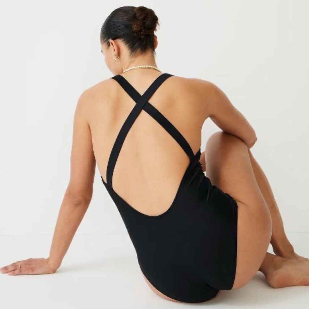 J. Crew Cross-Back Swimsuit NEW